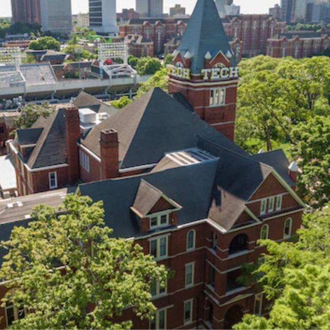 Georgia tech campus aerial